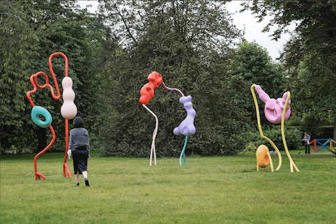 Image shows Frieze Sculpture, Muamba Grove, by Vanessa da Silva, Photo by Linda Nylind