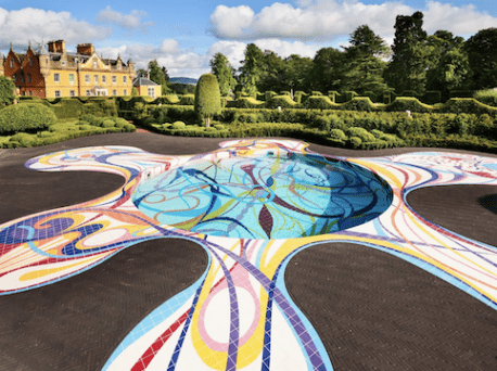 Image shows Joan Vasconcelos artwork in gardens of Jupiter Artland