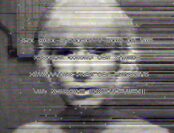 Image shows artwork by Rosa Menkman entitled Vernacular of File Formats, JPEG with encrypted message