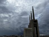 Image shows Manifesta Barcelona Three Chimneys site