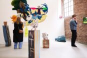 Image showing gallery space with artworks Susanne Khalil Yusef, Open Studios, 2024, Photo: Tomek Dersu Aaron