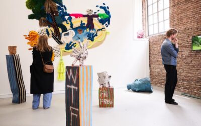 Image showing gallery space with artworks Susanne Khalil Yusef, Open Studios, 2024, Photo: Tomek Dersu Aaron