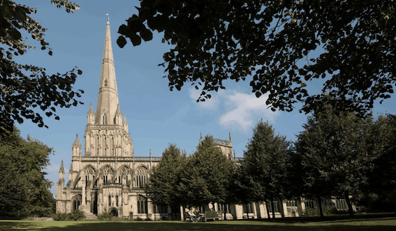 Image shows photograph of the parish church of St Marys in Redcliffe Bristol