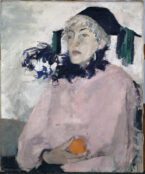 Irène Zurkinden, Meret à l'orange, 1932–35. Oil on canvas, 65 × 54.5 cm. Kunstmuseum Basel, acquisition © Estate Irène Zurkinden. Photo: Martin P. Bühler