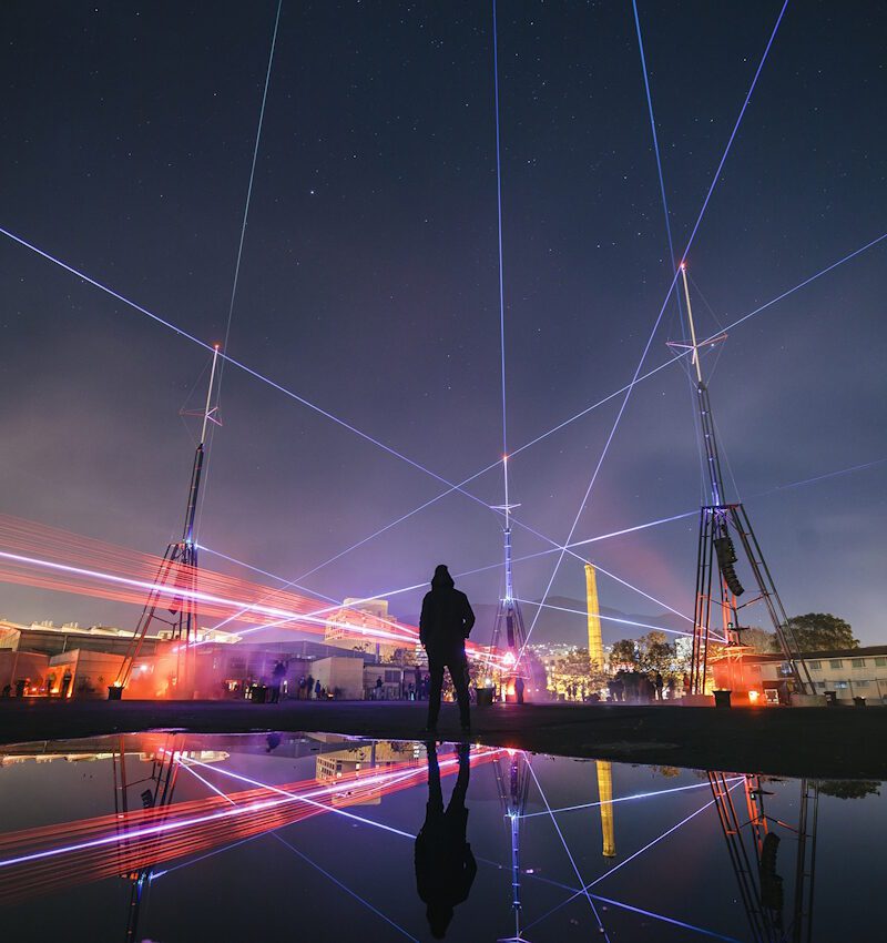 Chris Levine, iY Project, Dark Mofo, Tasmania, 2017. Photo by Dark Mofo/Lusy Productions