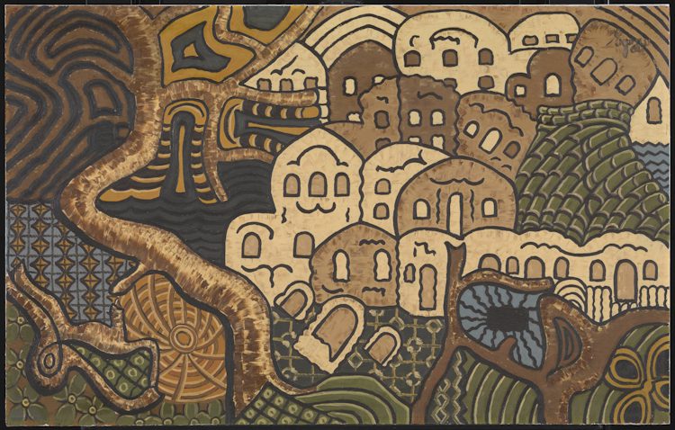 Uzo Egonu, Northern Nigerian Landscape, 1964