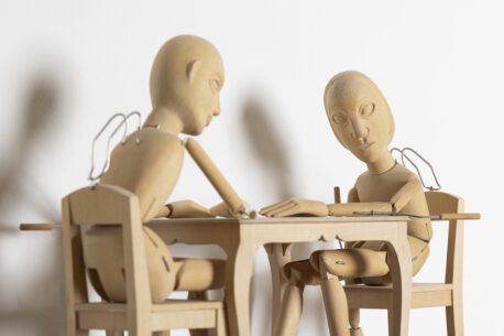 Silvan Omerzu, Table for a Poet, 2025. Photo: Jaka Babnik. MGLC Archive.