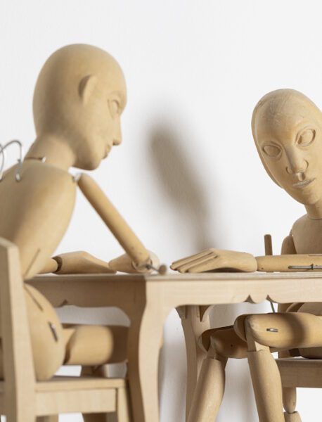 Silvan Omerzu, Table for a Poet, 2025. Photo: Jaka Babnik. MGLC Archive.