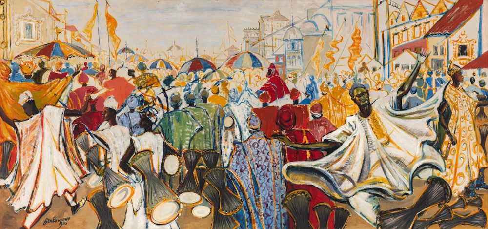 Ben Enwonwu, The Durbar of Eid-ul-Fitr, Kano, Nigeria 1955
