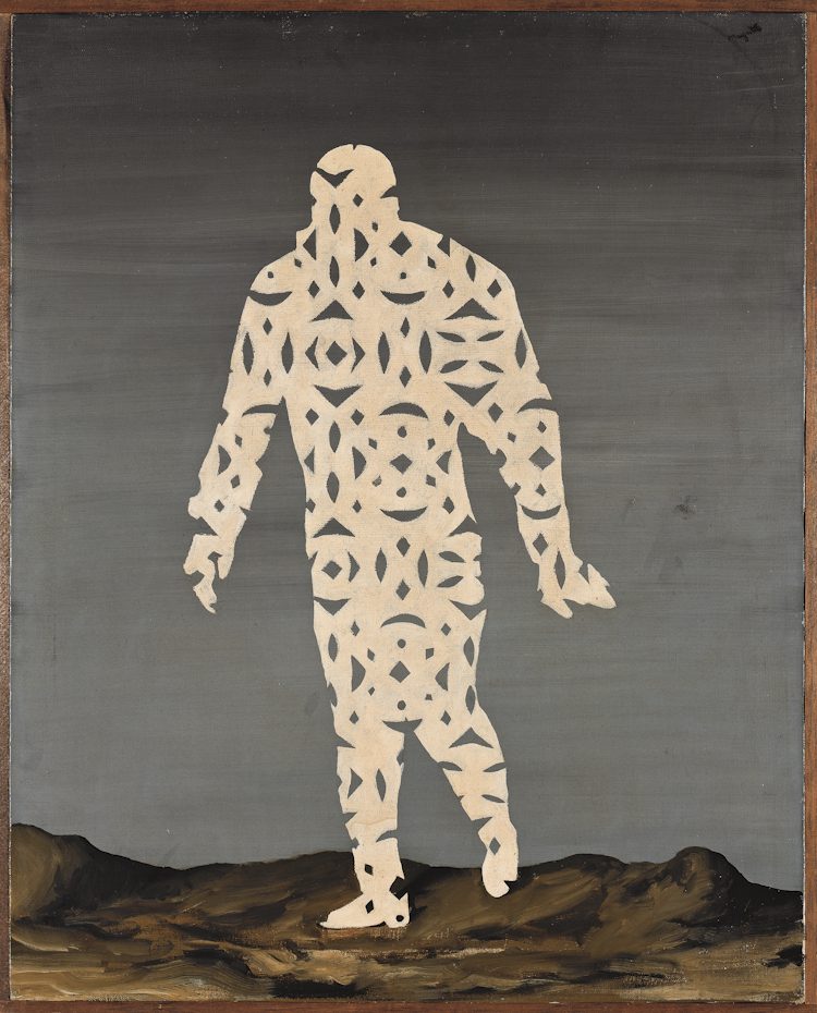L'Esprit comique [Der komische Geist], René Magritte, 1928. Courtesy Sammlung Ulla und Heiner Pietzsch, Berlin © 2025, ProLitteris, Zurich Photo Credit: Jochen Littkemann, Berlin