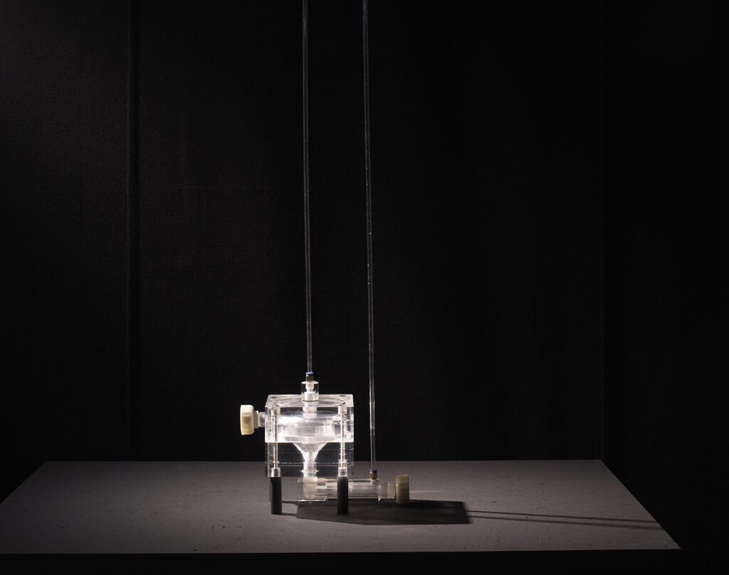 Vesna & Eugen Petrešin, Autonomous Energy Machine, 36th Ljubljana Biennale of Graphic Arts, 2025. Photo: Jaka Babnik. MGLC Archive.