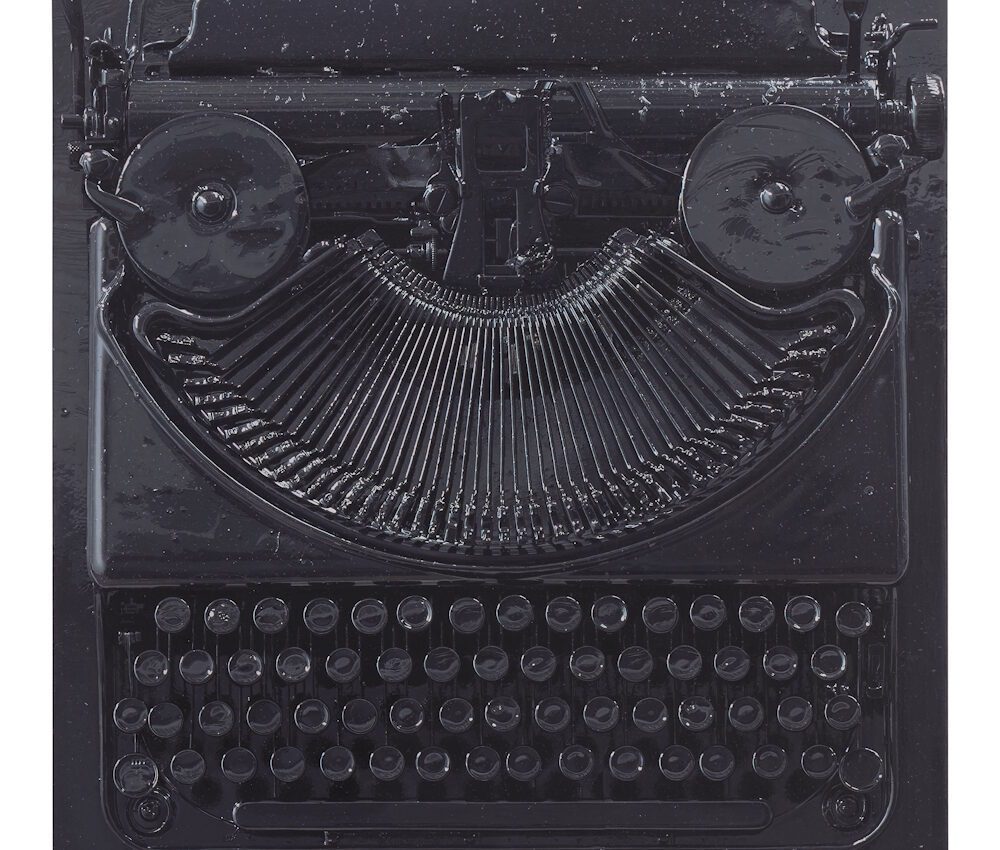 Paul Sietsema, Object painting, 2025. Enamel on linen. Photo: Lee Thompson