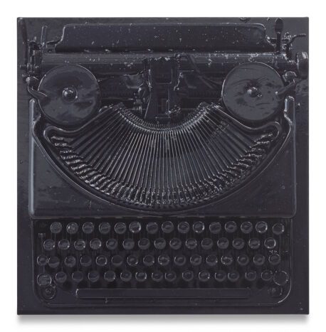 Paul Sietsema, Object painting, 2025. Enamel on linen. Photo: Lee Thompson