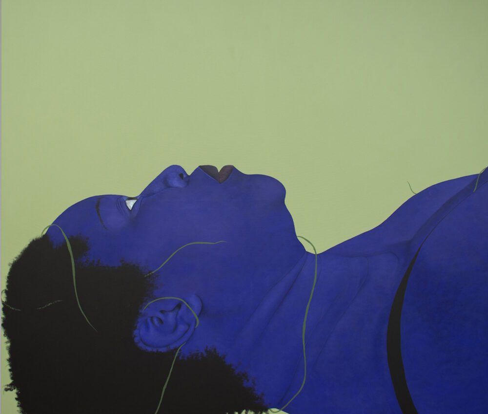 Stacey Gillian Abe, Dry Season 1, 2025. Acrylic On Canvas 200 X 200 Cm (Detail)