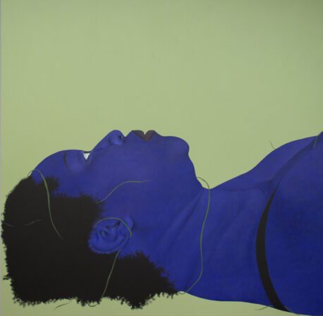 Stacey Gillian Abe, Dry Season 1, 2025. Acrylic On Canvas 200 X 200 Cm (Detail)