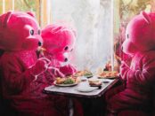 LUAP, Golden Chips & The Three Bears - 2025 - Oil and Acrylic on Canvas - 244cm x 183cm