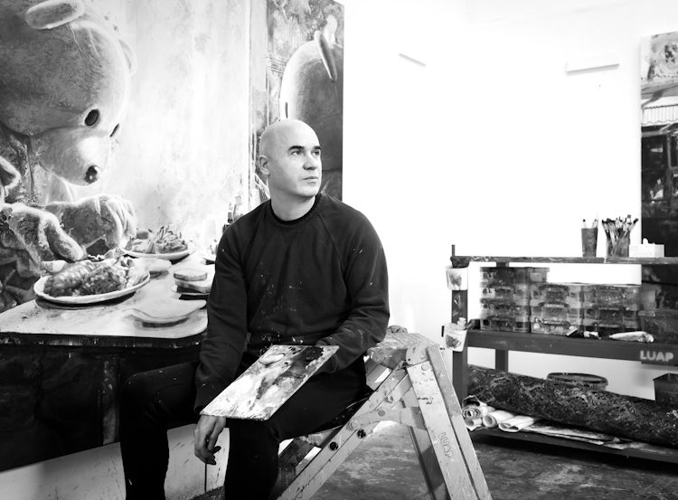LUAP in his East London studio - Photo by Debbie Bragg