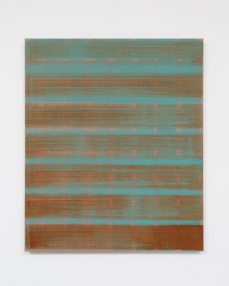 Onya McCausland 50.16954° N, 5.62454° W 80cm x 95cm Pigment from tin mine in water colour and oil on linen 2024©BJDeakin_Photograpy-7124_web