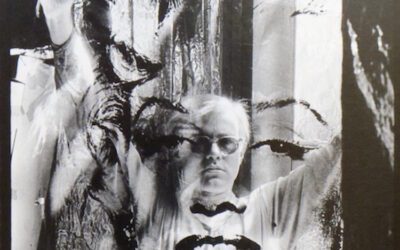 William John Kennedy, Andy Warhol with the Marilyn Acetate, 1964