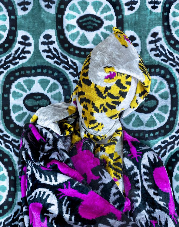 Alia Ali, Roar, Archival pigment print, mounted, UV laminated, frame upholstered by the artist 40 x 33 x 3 inches, 2022