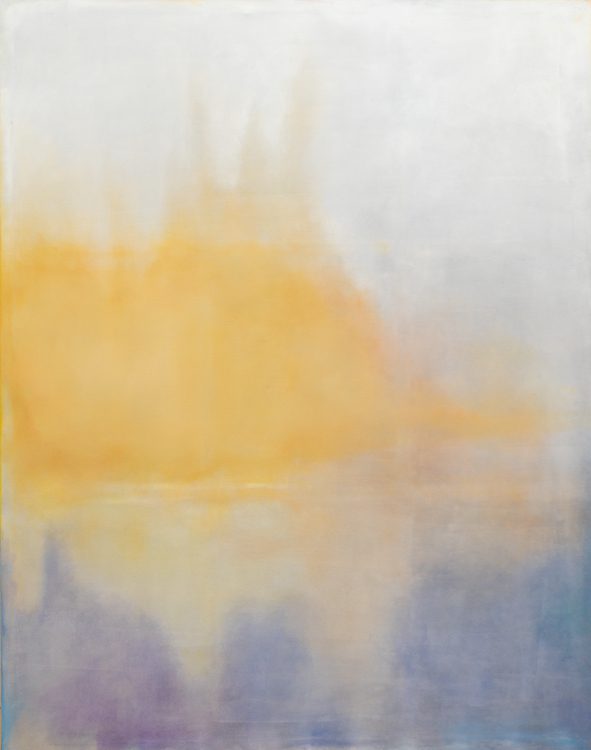 Aigana Gali, Caspian 2, acrylic, oil on canvas, 153 x 122cm