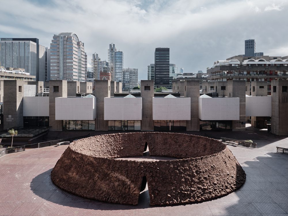 Installation view, Delcy Morelos: origo at the Barbican, London, 15 May – 31 July 2026. Photo: Barbican Art Gallery / Thomas Adank. © Delcy Morelos