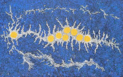 Gabriella Possum Nungurrayi, Seven Sister's Dreaming, 2025 1310 X 2030 Mm Synthetic Polymer Paints On Canvas