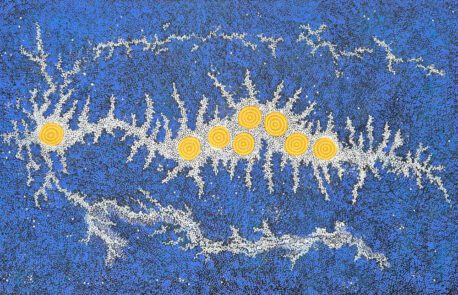 Gabriella Possum Nungurrayi, Seven Sister's Dreaming, 2025 1310 X 2030 Mm Synthetic Polymer Paints On Canvas