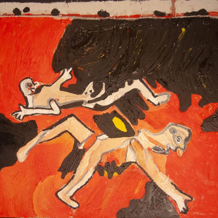 Ken Turner, A Result of Overconsumption, 2026 (5x5 acrylic on canvas)