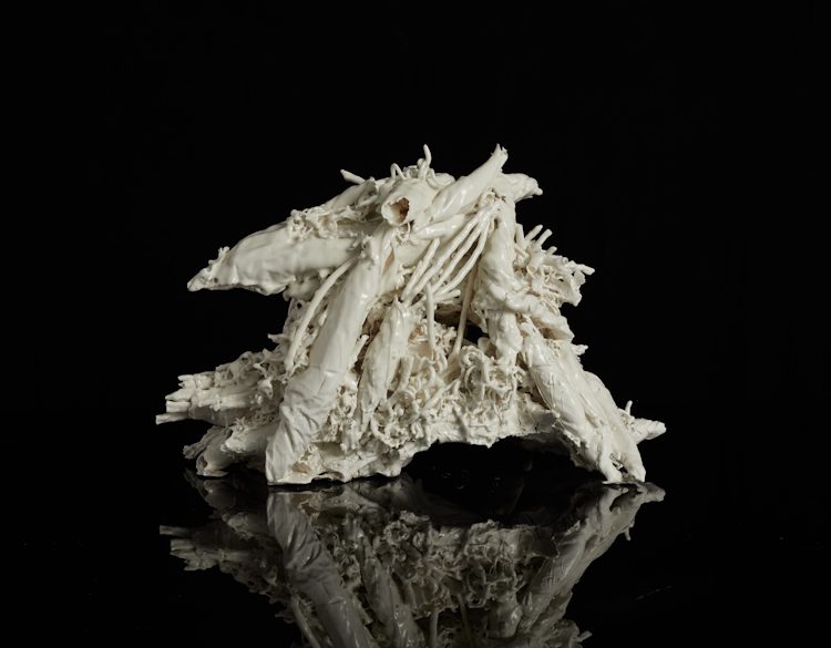 Lucille Lewin, Ultimate Intention, porcelain, 50 x 29 x 30cm, 2023