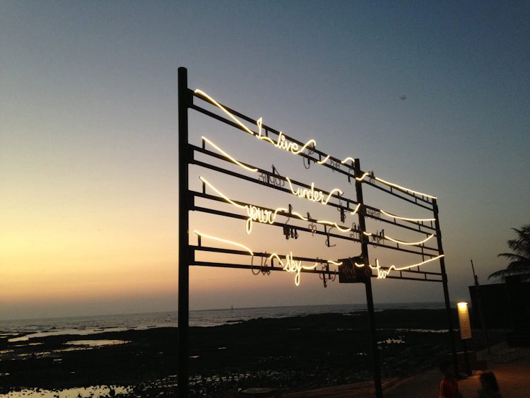 Shilpa Gupta, I Live Under Your Sky Too, 2004-ongoing