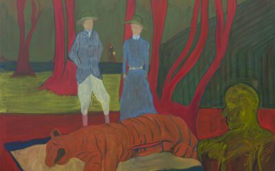 Jiacheng Li, Poster child, 2026. Oil on canvas 150 x 300 cm