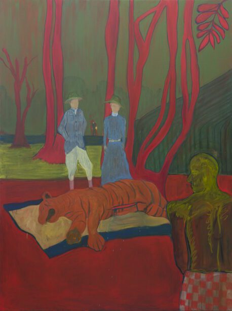 Jiacheng Li, Bring 'em Back Alive, 2024. Oil on canvas 150 x 300 cm